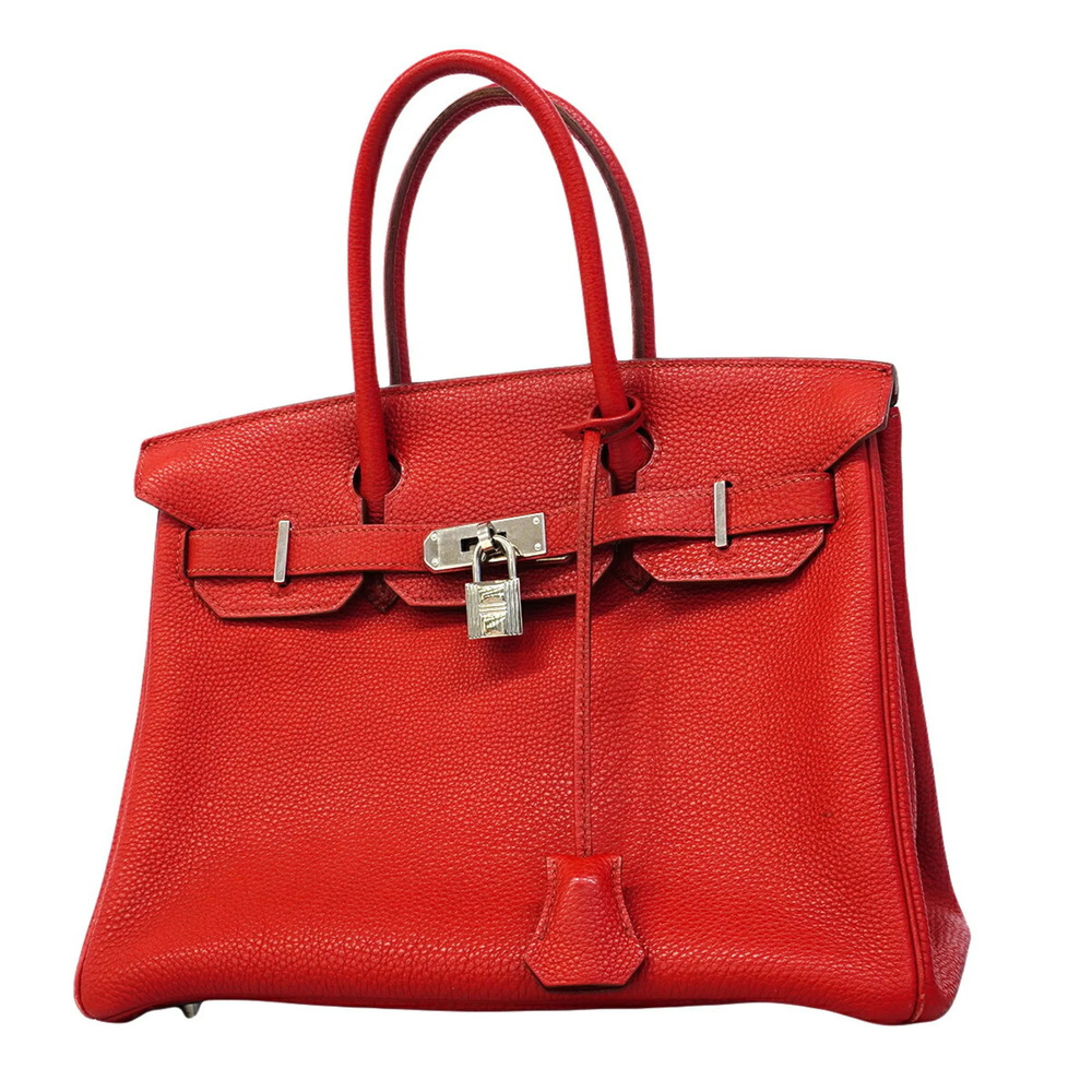 Hermes Birkin 30 Togo Rouge Casaque Handbag (□M stamp) - Women's